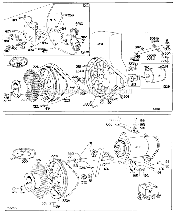 Page C Diagram and Parts List for 142700SERIES  Briggs and Stratton Engine